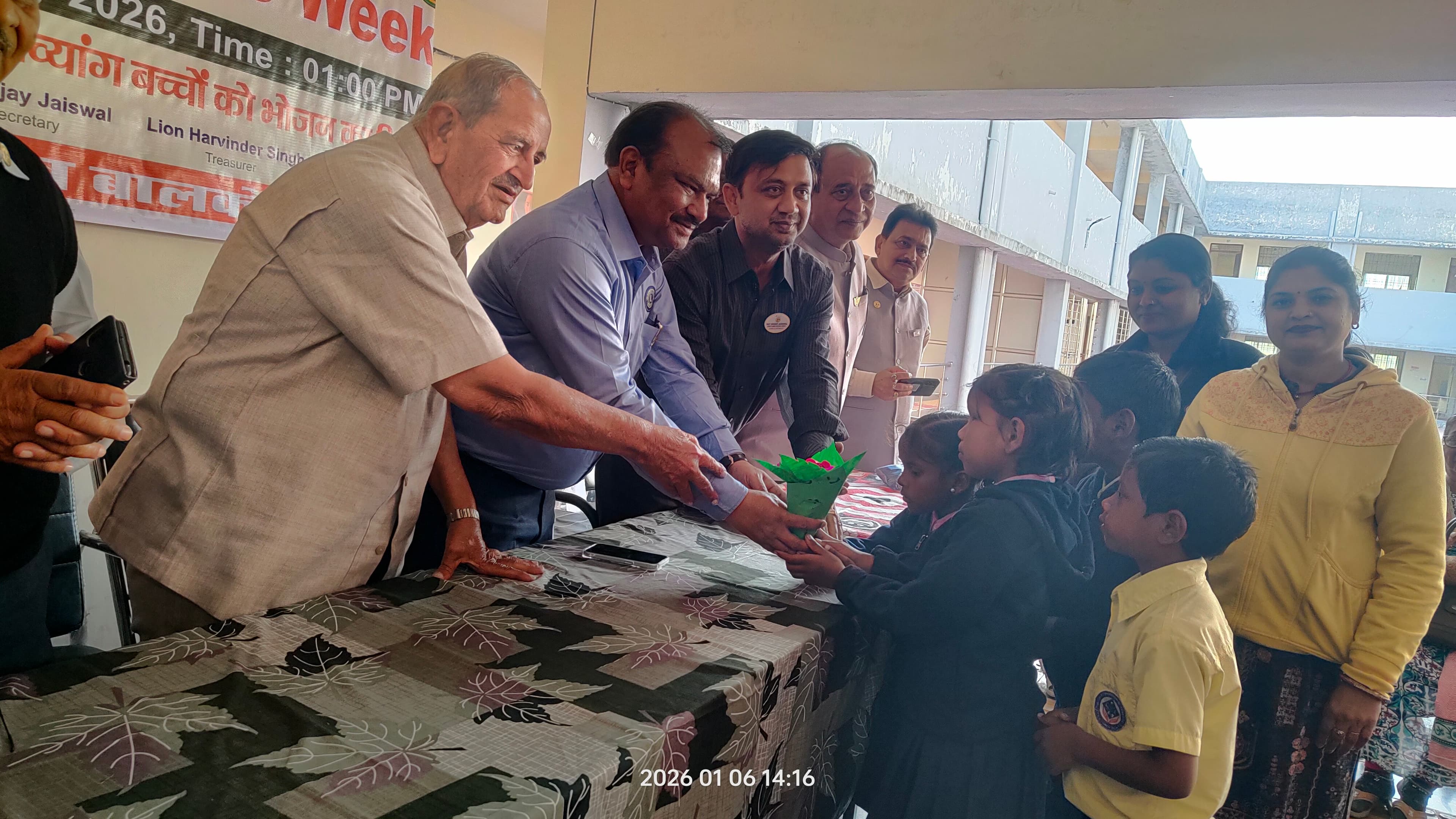 Students learning in a classroom at Umang Divyang School