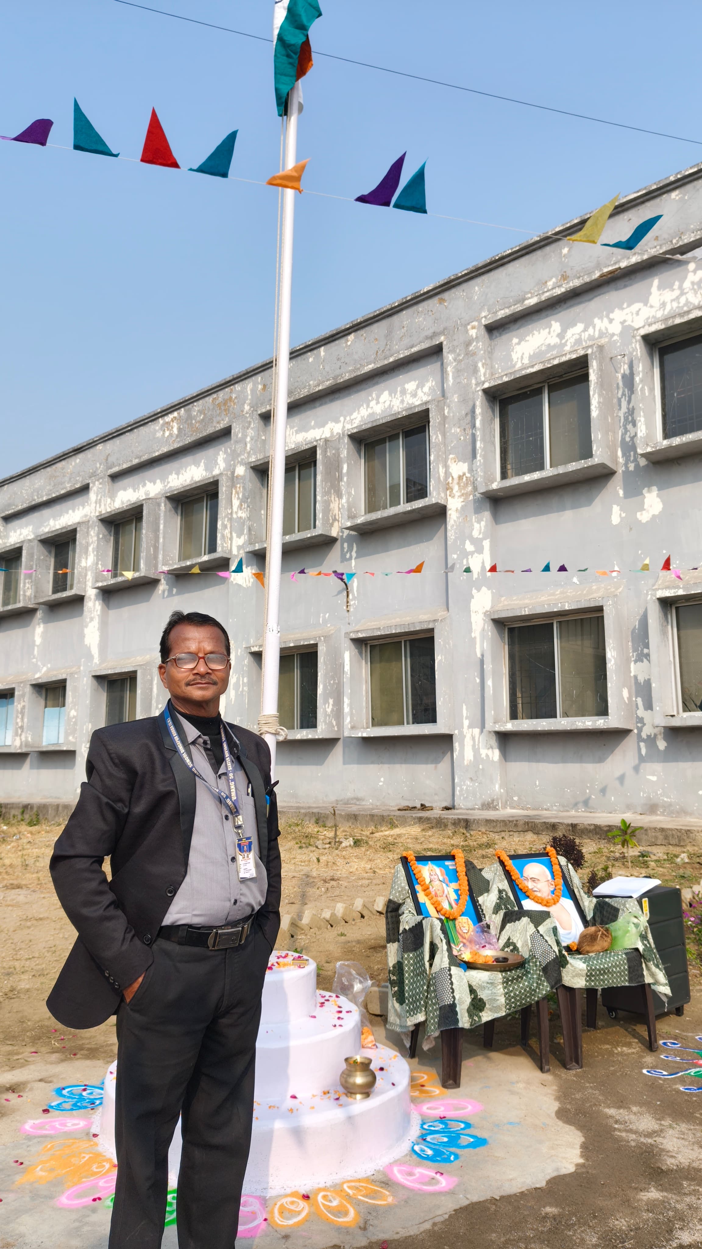 Umang Divyang School team — Satish Sharma - Caretaker